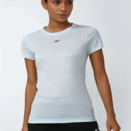 Reebok Blue Regular Fit Sports T-Shirt-image-15