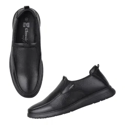 Red Chief Men's Black Formal Loafers image 5