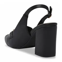 Rocia by Regal Women's Black Back Strap Sandals image 5