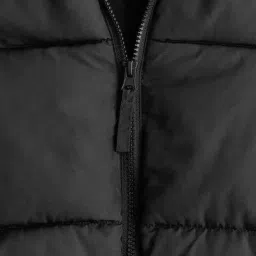 Kotty Black Nylon Regular Fit Casual Jackets image 5