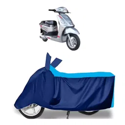 Auto Pearl Two Wheeler Cover for Hero Electric Electric NYX - Cyan, Blue-picture-16
