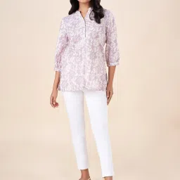 Akkriti by Pantaloons Lilac Printed Tunic image 5