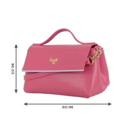 Baggit Pink Solid Large Cross Body Bag image 5