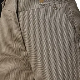 Van Heusen Brown Blended Regular Fit Checks Trousers image 5