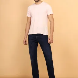 Wrangler Frontier Dark Blue Comfort Fit Lightly Washed Jeans image 5