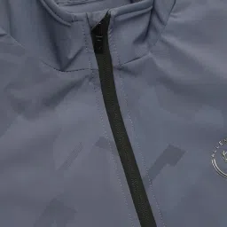 Allen Solly Blue Cotton Regular Fit Printed Jacket image 5