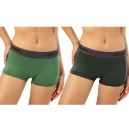 Freecultr Green Plain Boy-Shorts Panties - Pack Of 2-picture-15