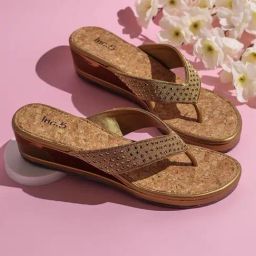 Inc.5 Women's Antique Gold Thong Wedges-picture-48