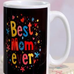 FNP Multicolor Ceramic Printed Best Mother Ever Printed Mug (325 ml)-picture-42
