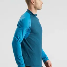 Quechua by Decathlon Prussian Blue Slim Fit Sports T-Shirt image 3