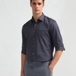 Arrow Purple Cotton Regular Fit Printed Shirt image 3