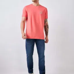 Spykar Dark Blue Cotton Regular Fit Jeans image 5