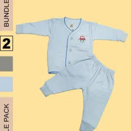 LUX Inferno Kids Grey & Blue Printed Full Sleeves Thermal Set(Pack of 2)-image-54