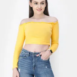 Cation Yellow Crop Top-image-13