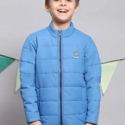 Monte Carlo Kids Blue Quilted Full Sleeves Jacket-picture-37