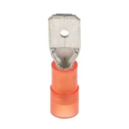 RS PRO Red Insulated Male Crimp Tab Terminal, 0.8 x 6.35mm Tab Size, 0.5mm² to 1.5mm² Model No 2674029 image 2