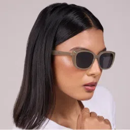 Pipa Bella by Nykaa Fashion Black Solid Rectangular Shape Sunglasses-picture-11