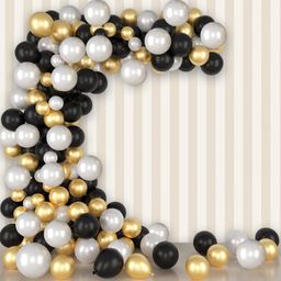 Bubble Trouble Metallic Balloons Combo for Decoration - Pack of 50 Pcs-picture-14