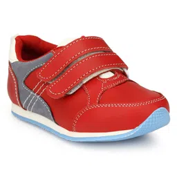 TUSKEY Colour Block Detailed Double Velcro Closure Shoes - Red-image-35