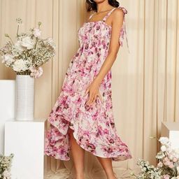 Stylecast X Slyck Floral Printed Fit And Flare Midi Dress-picture-37
