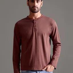 String Scape Men Supima Cotton Henley Full Sleeve T-Shirt-picture-25