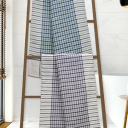Athom Living Premium Cotton Bath Towel 75 x 150 Multi Colour Pack of 2-image-95