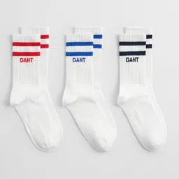 GANT Boys Pack Of 3 Striped Ankle-Length Socks-picture-27