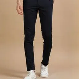 COOL COLORS Men Textured Printed Slim Fit Chinos Trousers-picture-15