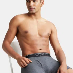 Jockey Men Pack of 2 Charcoal Grey Boxer Briefs 8009-0205 image 2
