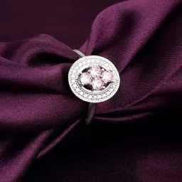 GIVA 92.5 Sterling Silver Exquisite Ovalis Adjustable Ring for Womens and Girls-image-53