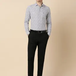 Allen Solly White Slim Fit Printed Shirt image 5