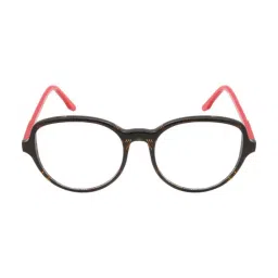 Ted Smith Festive Brown Round Eye Frames For Women image 2