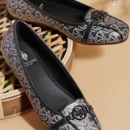 U.S. Polo Assn. Women's ALINA 2.0 Black Flat Ballets-image-0