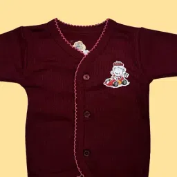 LUX Inferno Kids Maroon & Navy Printed Full Sleeves Thermal Set(Pack of 2) image 4