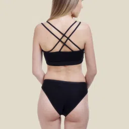 AROUSY Black & Red Plain Hipster Panties - Pack Of 6 image 5