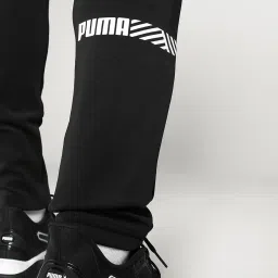 Puma Black Slim Fit Sports Trackpants image 5