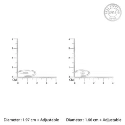 GIVA 92.5 Sterling Silver Better TWOgether sAdjustable Ring for Couples image 5