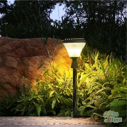 Epyz Solar Pillar & Stake Light Square Shape with 34 LEDs, 2W Solar Panel, 2000 mAh Battery image 2