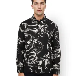 celio Celio* BlackRegular Fit Printed Shirts-picture-24