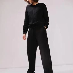 Vero Moda Black Cotton Straight Fit Trousers-picture-11