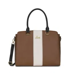 Lavie Brown Willow Color Block Medium Leather Satchel image 2