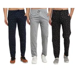 Vimal Jonney Multicolor Cotton Mid Rise Trackpants (Pack of 3)-picture-36