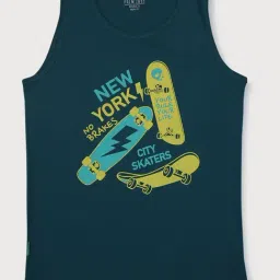 Palm Tree Kids Teal Printed T-Shirt-picture-38