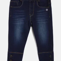 Crimsoune Club Kids Denim Blue Regular Fit Bottoms-picture-12