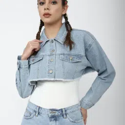 Forever 21 Blue Regular Fit Jacket-picture-39