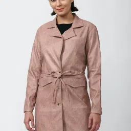 Forever 21 Dusty Pink Regular Fit Jacket-image-99