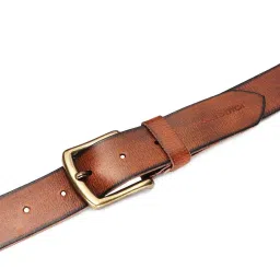 Louis Stitch Tan Leather Casual Belt for Men image 5