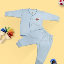 LUX Inferno Kids Maroon & Blue Printed Full Sleeves Thermal Set(Pack of 2) image 2