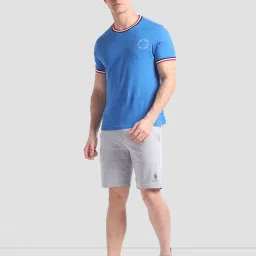 U.S. Polo Assn. Grey Melange Regular Fit Shorts image 5