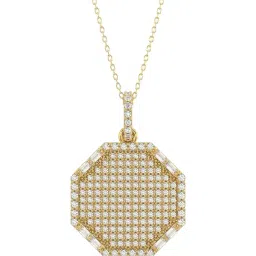 Silvermist 925 Sterling Silver Octa Burst Chain Pendant for Women & Girls-picture-17